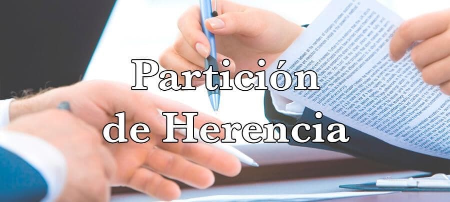 partición de la herencia